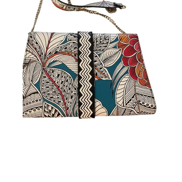 Trina Turk Womens Shoulder Crossbody Bag Multicolor Floral Print Casual - Picture 16 of 16